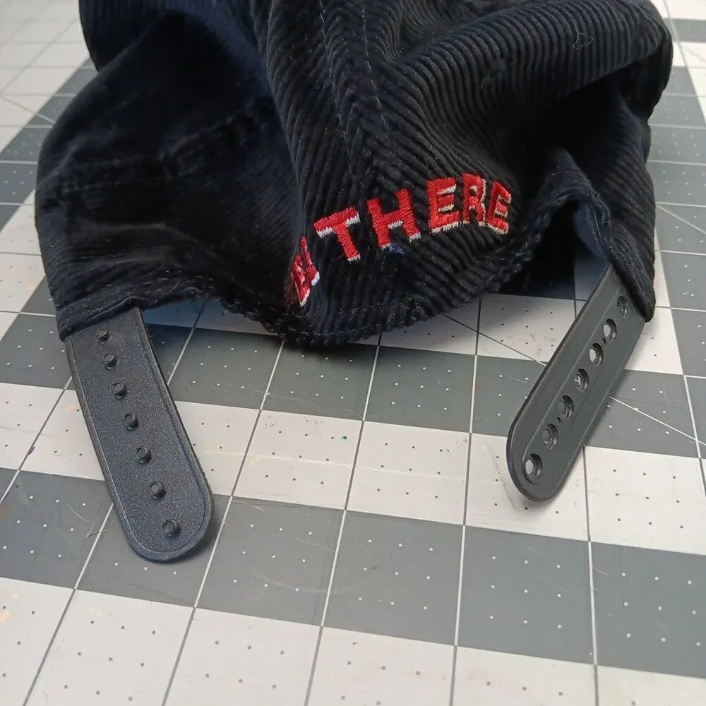 1995 Australian Motorcycle Grand Prix Cap Black Corduroy 6 Panel Snap Back